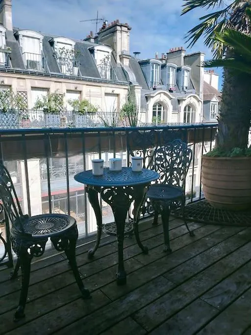 Ferienwohnung Paris Centre Grand Duplex Avec Belle Terrasse 0*,